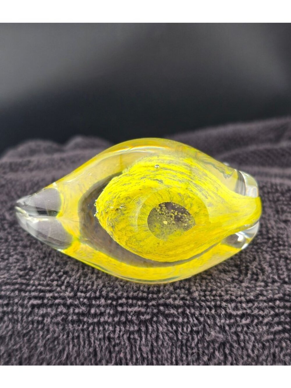 Ekenas Sweden Yellow Art Glass Swan Figurine Handblown Elegant Collectible - Picture 12 of 15